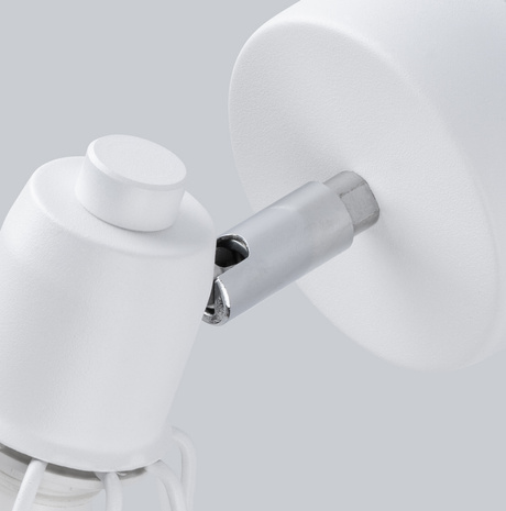 Wall lamp ARTEMIS 1 white + 1x LED Bulb E14 4000K Cool White 7.5W 680lm