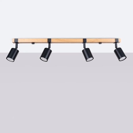 Ceiling lamp FAGER 4L black