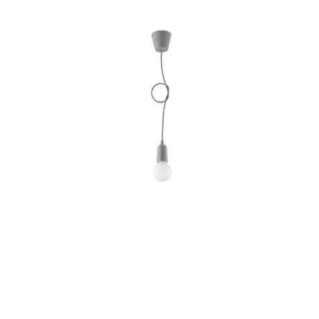 Pendant lamp DIEGO 1 grey