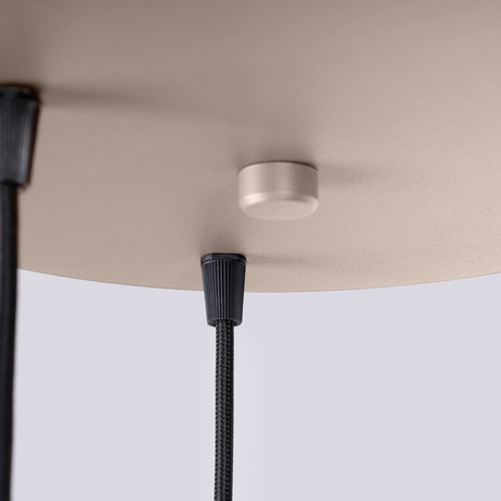 Pendant lamp HALO 3P taupe