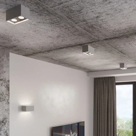 Ceiling lamp QUAD grey