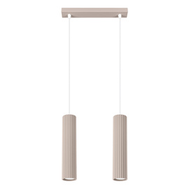 Pendant lamp KARBON 2 taupe