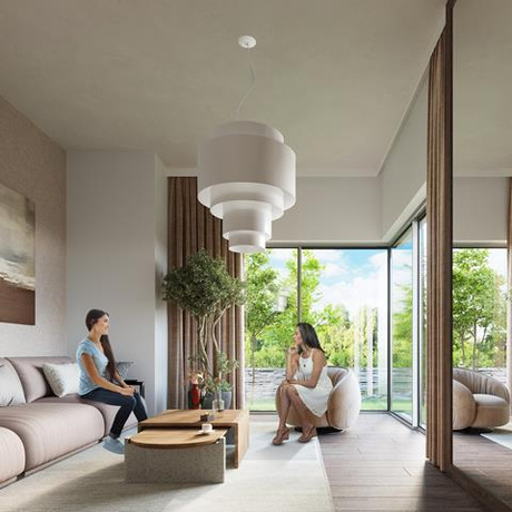 Chandelier REFLEXION 50 white + 5x LED Bulb E27 3000K Warm 7.5W 620lm