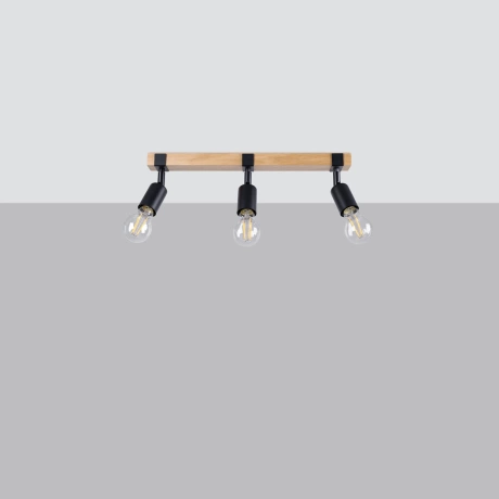 Ceiling lamp ZUCA 3 black