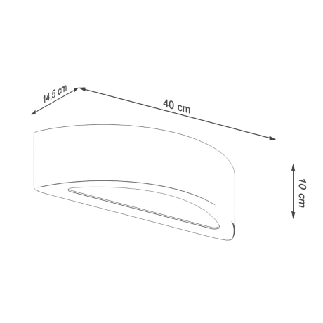 Wall lamp ATENA concrete