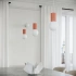 Pendant lamp HALO 3P peach