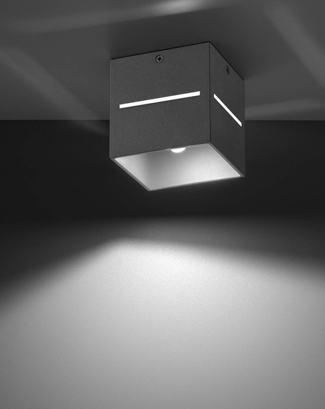 Ceiling lamp LOBO gray + 1x LED Bulb G9 3000K Warm 4.5W 510lm