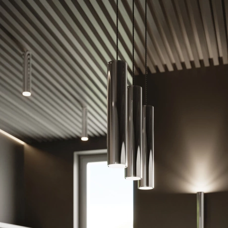 Pendant lamp LAGOS 1 chrome