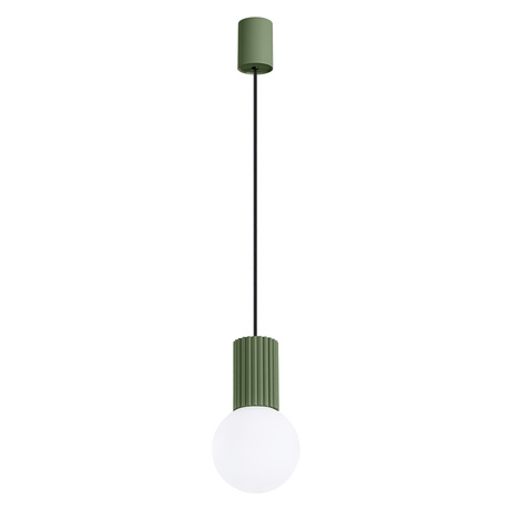 Pendant lamp HALO 1 olive green