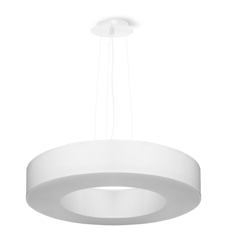 Chandelier SATURNO SILM 50 white + 5x LED Bulb E27 4000K Cool White 7.5W 650lm