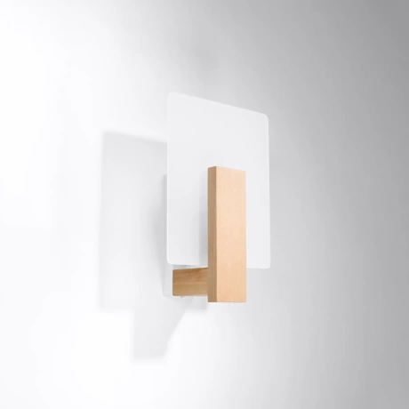 Wall lamp LAPPO natural wood