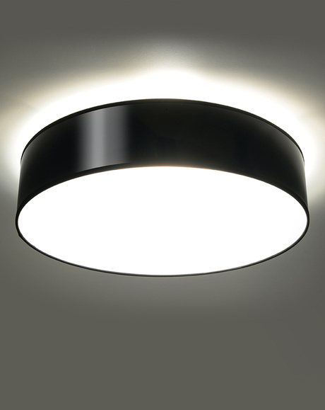 Ceiling ceiling lamp ARENA 25 BLACK + 1x LED bulb E27 3000K Warm 7.5W 620lm