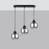 Pendant lamp ALINO 3 black
