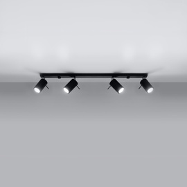 Ceiling lamp RING 4L black