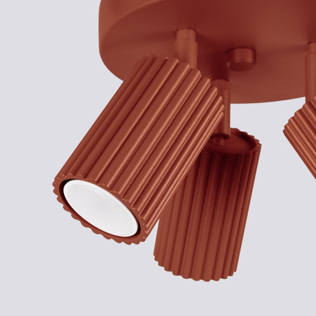 Ceiling lamp KARBON 3P red ochre