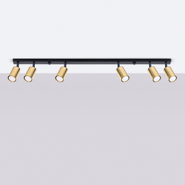 Ceiling lamp WINX 6L black/gold