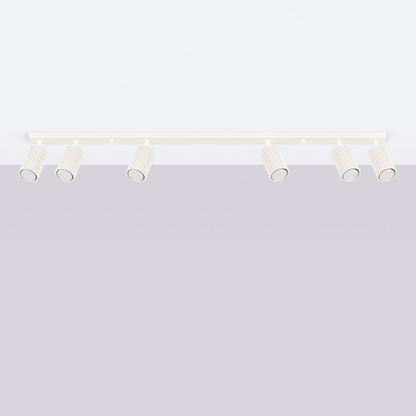 Ceiling lamp KARBON 6L beige