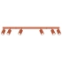 Ceiling lamp KARBON 6L red ochre