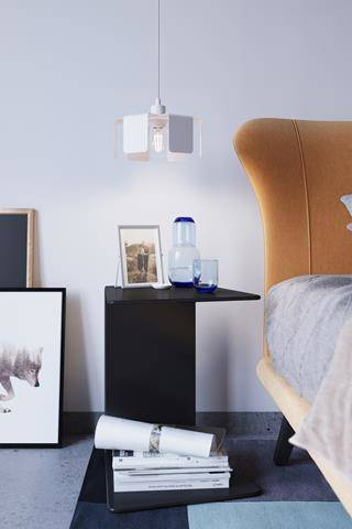 Ceiling pendant TULIP white + 1x LED Bulb E27 4000K Cool White 7.5W 650lm