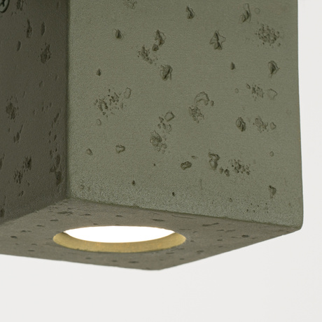 Ceiling lamp QUAD concrete olive green
