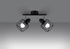 Ceiling lamp BELUCI 2 black + 2x LED Bulb E14 4000K Cool White 7.5W 680lm