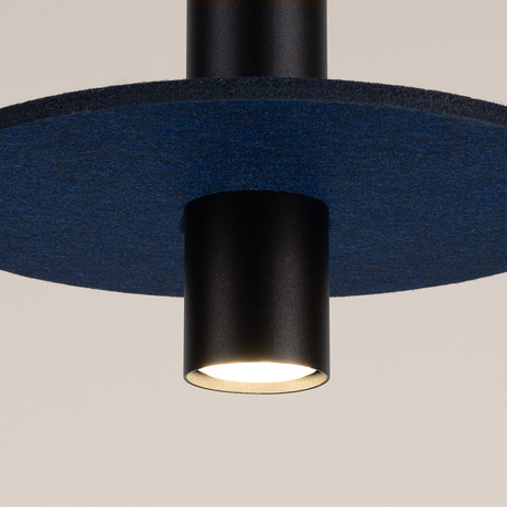 Pendant lamp PELTA 1 black/navy