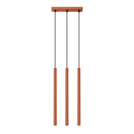 Pendant lamp PASTELO 3 red ochre