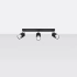 Ceiling lamp NERO 3 black/chrome