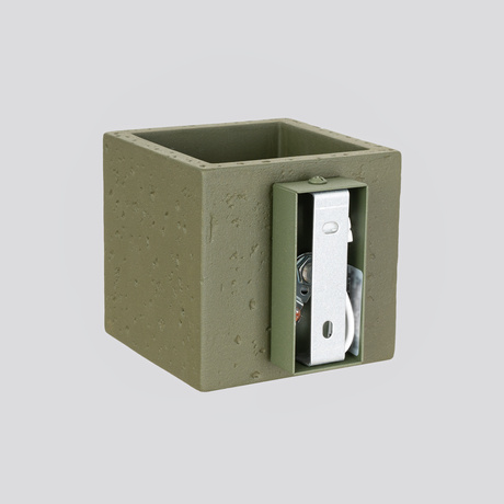 Wall lamp QUAD concrete olive green