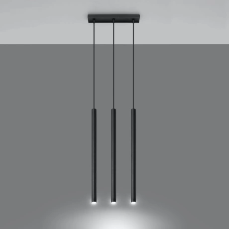 Pendant lamp PASTELO 3 black