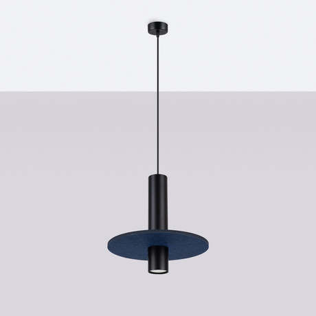 Pendant lamp PELTA 1 black/navy