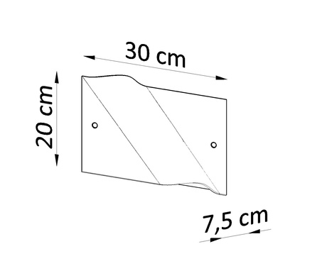 Wall lamp BUBBLE + 1x LED Bulb E27 4000K Cool White 7.5W 650lm
