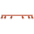 Ceiling lamp KARBON 6L red ochre
