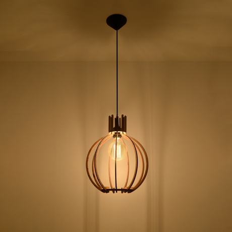 Pendant lamp ARANCIA natural wood