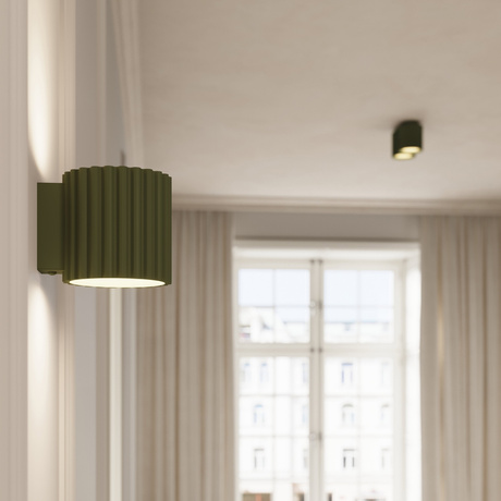 Ceiling lamp AURA 1 olive green GU10