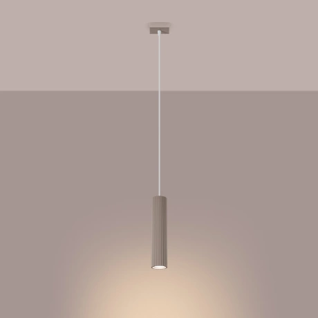 Pendant lamp KARBON 1 taupe