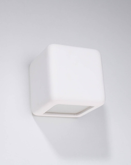 Wall ceramic lamp NESTA white + 1x LED Bulb E27 3000K Warm 7.5W 620lm