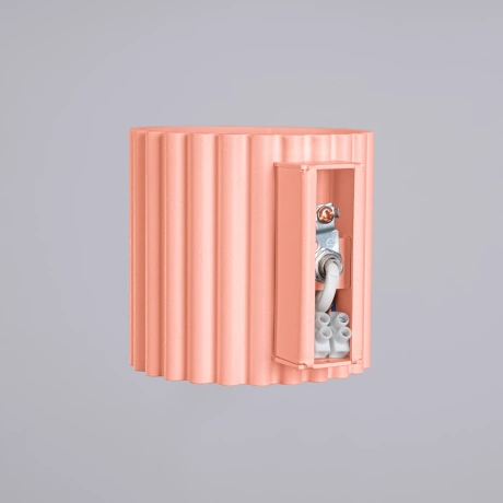 Wall lamp AURA peach G9