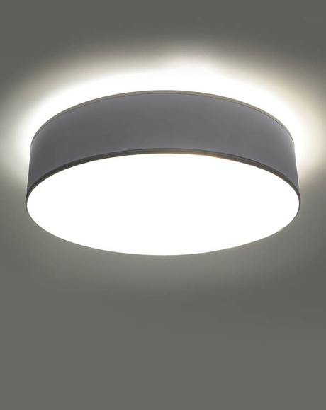 Ceiling lamp ARENA 25 GRAY + 1x LED Bulb E27 3000K Warm 7.5W 620lm.