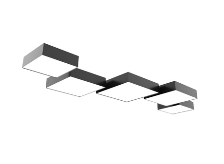 Ceiling lamp HORUS 25 GRAY + 1x LED Bulb E27 4000K Cool White 7.5W 650lm