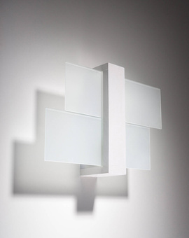 Wall lamp PHOENIX 1 white + 1x LED Bulb E27 3000K Warm 7.5W 620lm