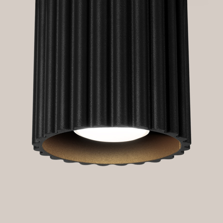 Ceiling lamp AURA 1 black GU10