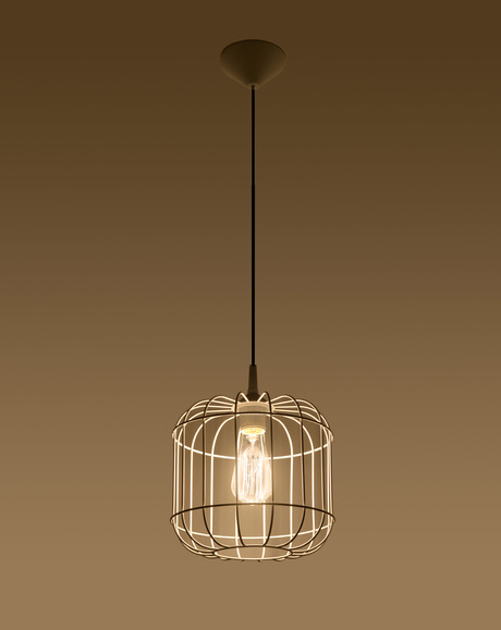 Ceiling pendant CELTA in white + 1x LED Bulb E27 4000K Cool White 7.5W 650lm