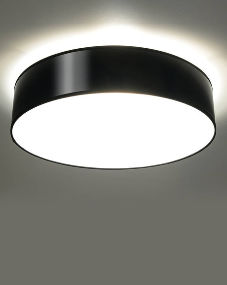 Ceiling lamp ARENA 55 BLACK + 4x LED Bulb E27 4000K Cold 7.5W 650lm