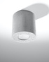 Ceiling lamp ORBIS concrete + 1x LED Bulb GU-10 3000K Warm 7W 620lm