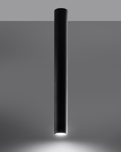 Ceiling lamp LAGOS 60 black + 1x LED bulb GU-10 3000K Warm 7W 620lm