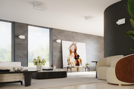 Ceiling lamp LAPPO white + 2x LED Bulb E27 4000K Cool 7.5W 650lm