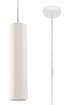 Hanging ceramic lamp NANCY white + 1x LED Bulb GU-10 3000K Warm 7W 620lm
