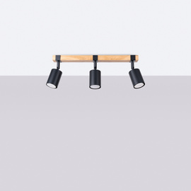 Ceiling lamp FAGER 3 black