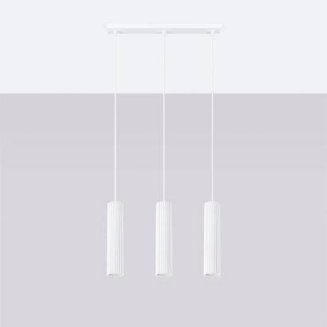 Pendant lamp KARBON 3L white